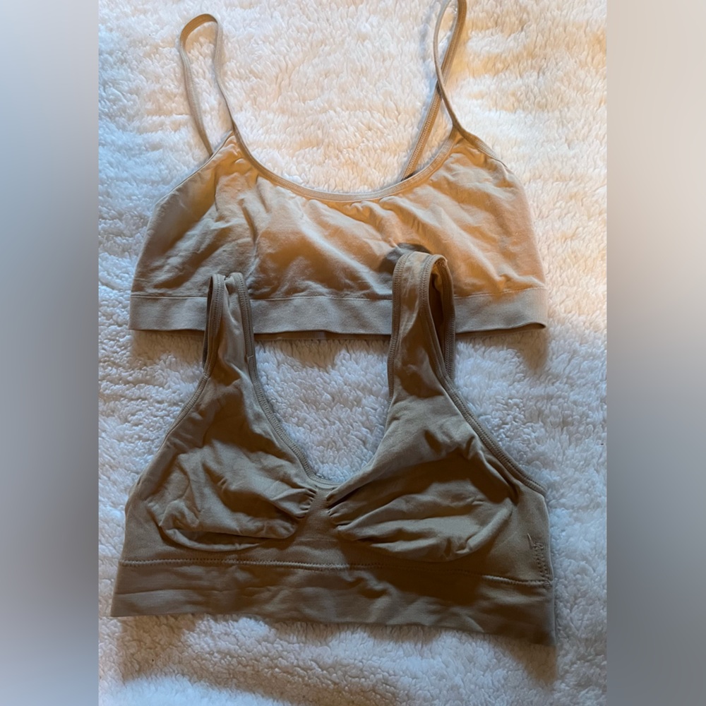 2 Natural Tone Bralettes